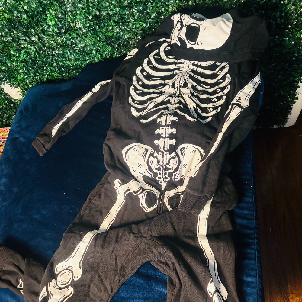 Black/white Skeleton Onsie - Kid Conscious Costume